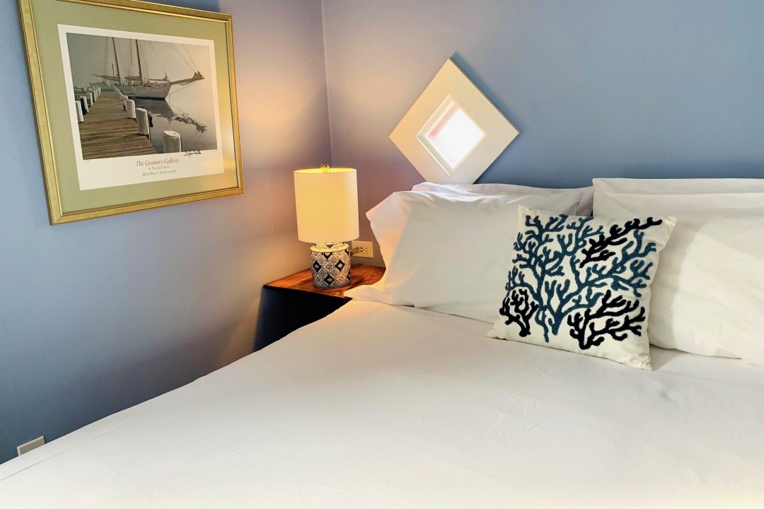 Bed and nightstand